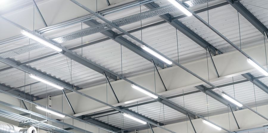 led lights in warehouse